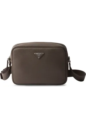 Prada Leren crossbodytas met textuur