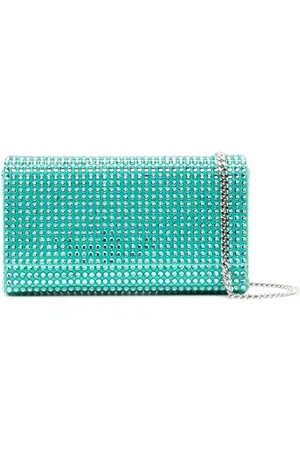 Amina Muaddi Paloma clutch verfraaid met kristallen