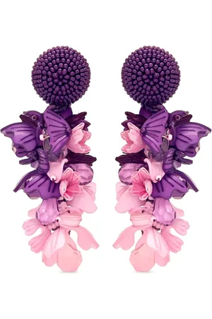 Oscar de la Renta Oorbellen met bloemen