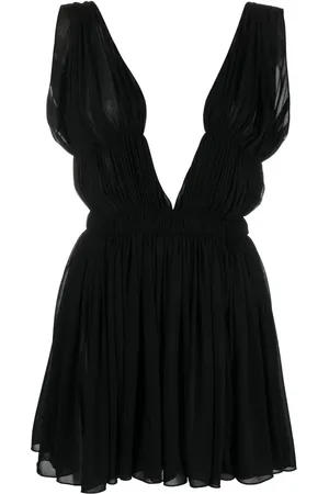 Saint Laurent Jurk met open rug