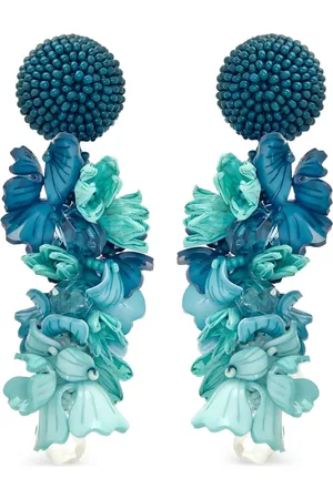 Oscar de la Renta Oorbellen met bloemen