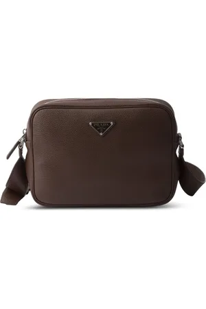 Prada Leren crossbodytas met textuur