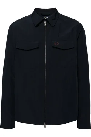 Fred Perry Getextureerd shirtjack met rits