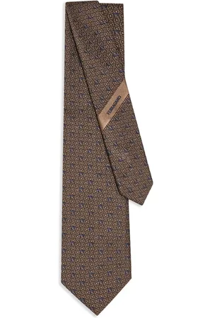 Salvatore Ferragamo Stropdas met jacquard