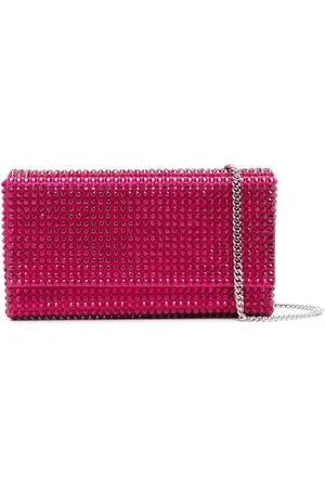 Amina Muaddi Paloma clutch verfraaid met kristallen