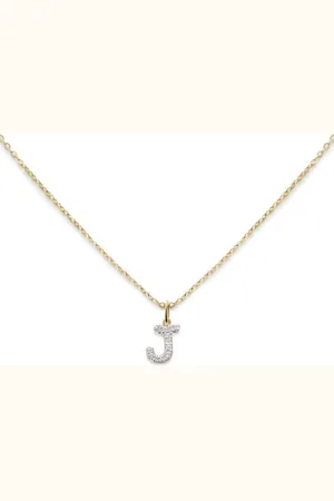 Monica Vinader 14kt geelgouden halsketting met diamant