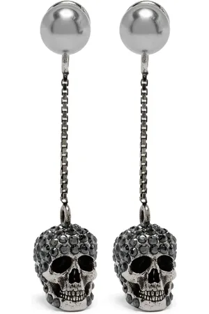 Alexander McQueen Pavé oorbellen met doodskop