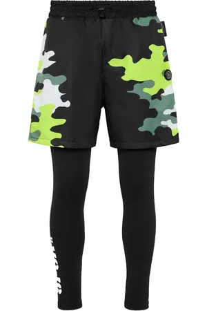 Philipp Plein Gelaagde shorts met camouflageprint