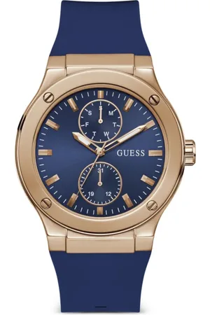 Guess Roestrvij stalen chronograph 45 mm horloge