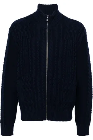 VERSACE Kabelgebreid vest