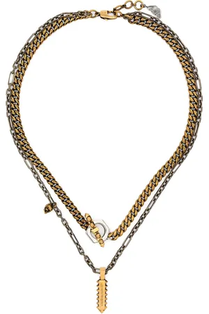 Alexander McQueen Schakelhalsketting met logo
