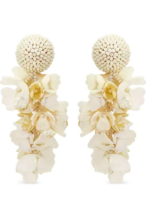Oscar de la Renta Oorbellen met bloemendetail