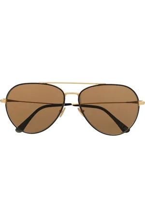 Tom Ford Zonnebril met rond montuur