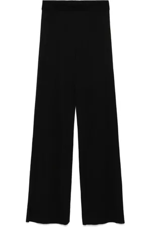 Totême Gebreide broek met wijde pijpen