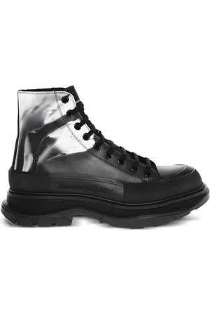 Alexander McQueen Leren combat boots