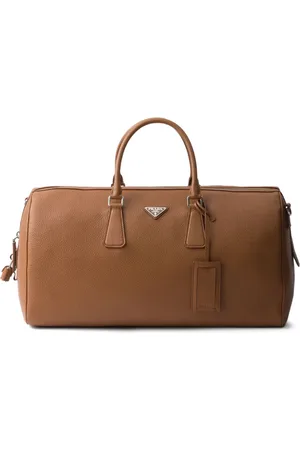 Prada Leren duffeltas met textuur