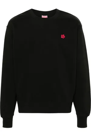 Kenzo Katoenen sweater met bloemenpatch