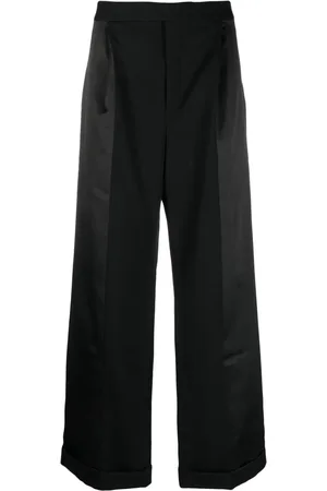 Saint Laurent Pantalon met wijde pijpen