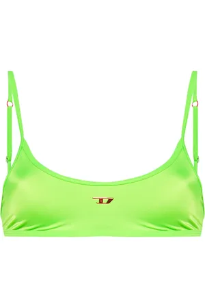Diesel Nala bikinitop met logoplakkaat