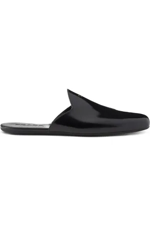 Prada Slippers met open achterkant