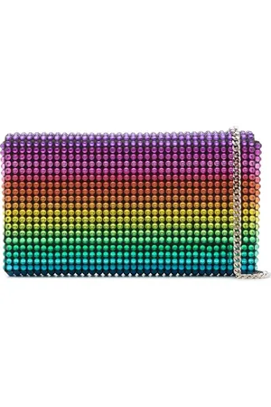 Amina Muaddi Paloma clutch verfraaid met kristallen