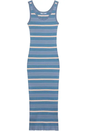 Prada Gestreepte midi