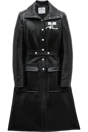 Courrèges Trenchcoat met logopatch
