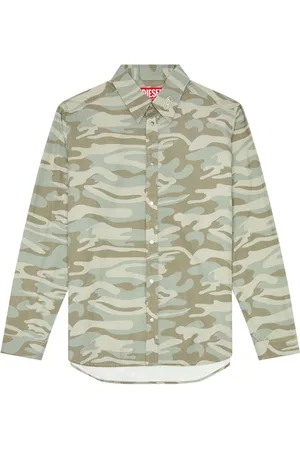 Diesel Overhemd met camouflageprint