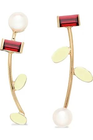 Aliita 18kt geelgouden Petalos Flor oorbellen
