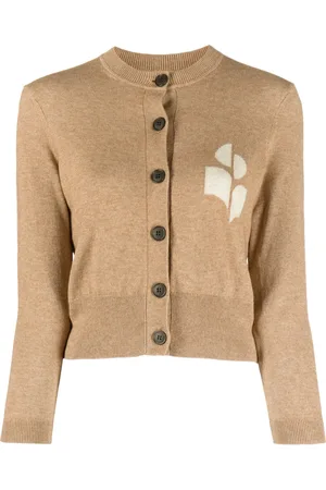 Marant Etoile Newton cropped vest met intarsia logo