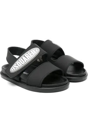 Dsquared2 Leren sandalen met logo