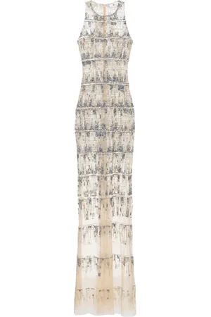 Elisabetta Franchi Jurk met pixelpatroon