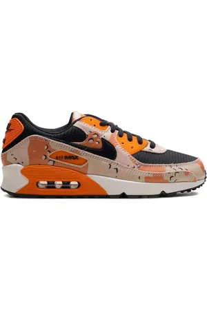 Nike Air Max 90 Premium "Bio Beige/Safety Orange/Phantom/Black" sneakers