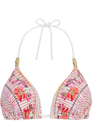 TEMPERLEY LONDON Triangel bikinitop met bloemenprint