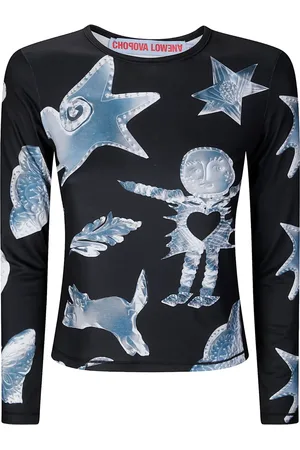 Chopova Lowena Top met grafische print
