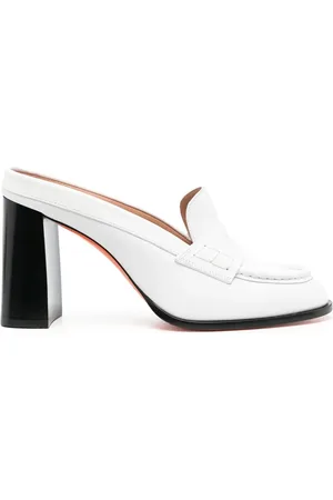 santoni Leren pumps