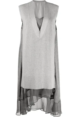 SACAI Gebreide midi