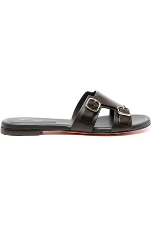 santoni Sandalen met dubbele gesp