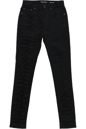 Saint Laurent Jeans met zebraprint