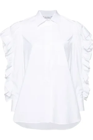 Max Mara Pleiadi blouse met ruches detail