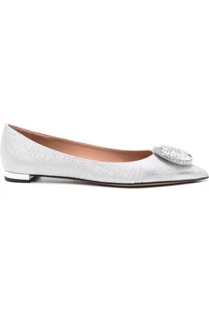 Aquazzura Crystal Hoop ballerina