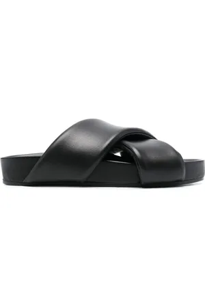 Jil Sander Slippers met gekruiste bandjes