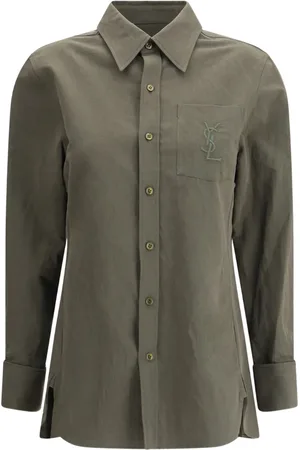 Saint Laurent Blouse met geborduurd logo