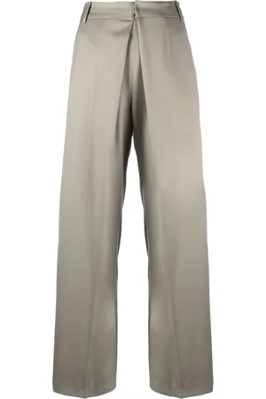 Low Classic Broek met geplooid detail