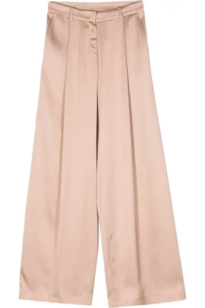 Nº21 High waist satijnen palazzo broek