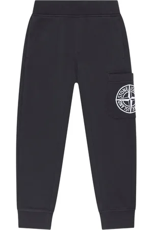 Stone Island Katoenen trainingsbroek met geborduurd logo