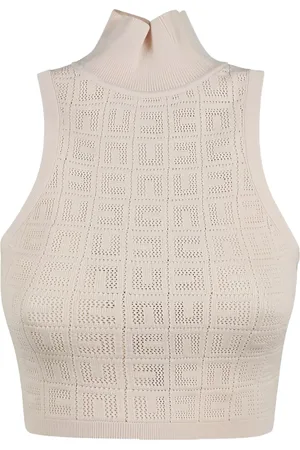 Elisabetta Franchi Mesh top met logo