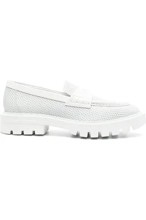 santoni Geperforeerde loafers