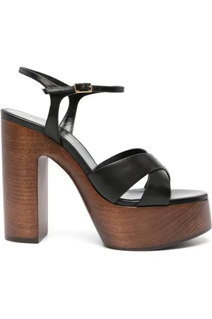 Saint Laurent Bianca 125mm leren sandalen