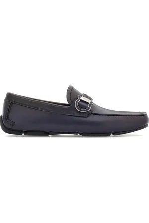 Salvatore Ferragamo Leren loafers met gancini plakkaat